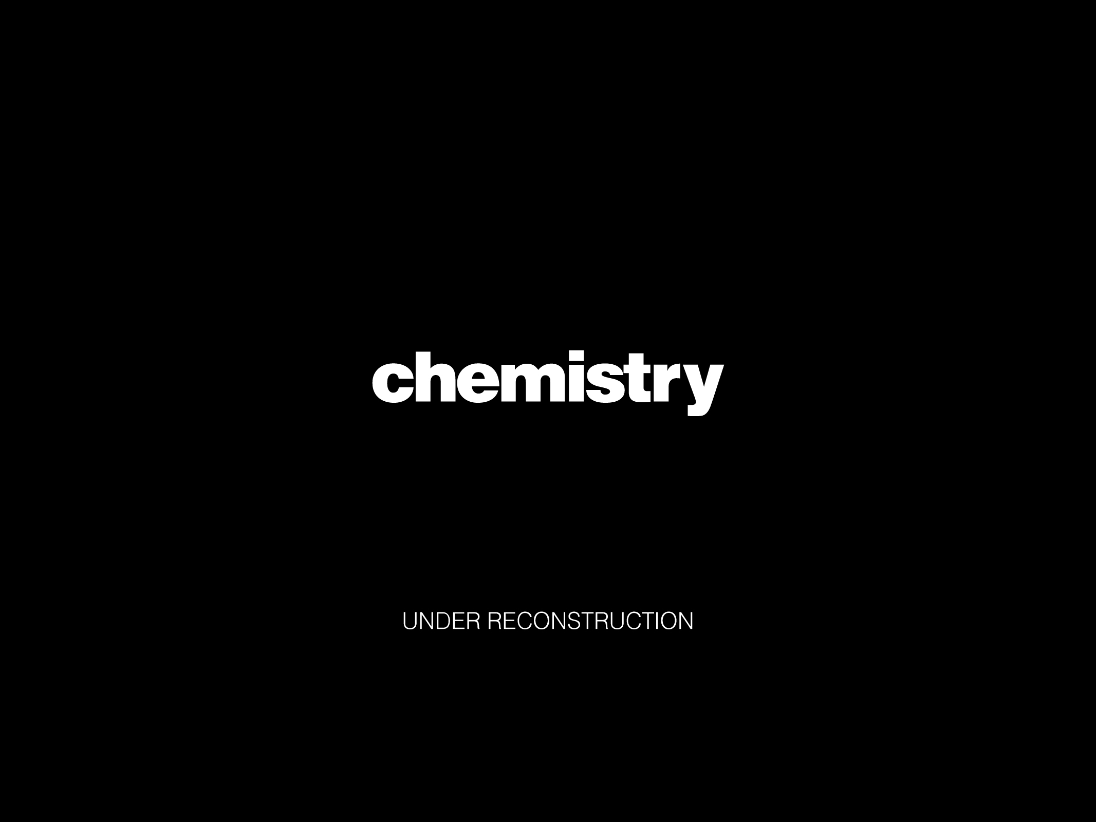 chemistry website is under reconstraction